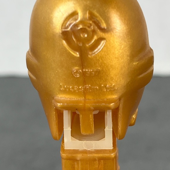 VTG Star Wars C3PO PEZ Dispenser Gold Collectible 1997 Lucasfilm Hungary Made - Picture 7 of 10